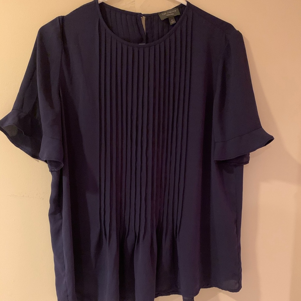 NWOT The Limited Pleated Work Blouse